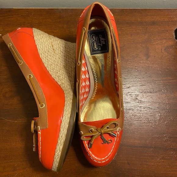 Milly for Sperry Top Siders Wedge Heel Boat Shoes - Picture 3 of 7